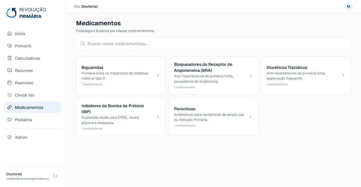 Bulário por classe medicamentosa