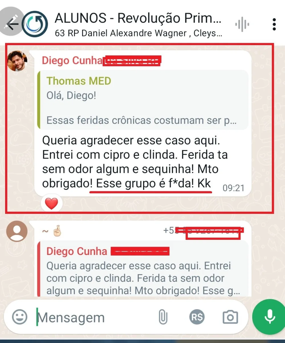 Depoimento de aluno da Revolução Primária
